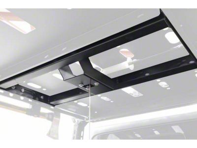 LoD Offroad Black Ops Bed Rack Tire Carrier; Black Texture (20-25 Jeep Gladiator JT)