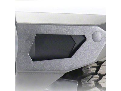 LoD Offroad Black Ops Front Bumper Blank Light Bezels; Black Texture (20-25 Jeep Gladiator JT)