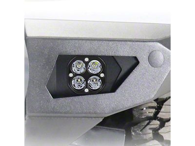 LoD Offroad Black Ops Front Bumper LOD Radiant Pro Light Bezels; Black Texture (20-25 Jeep Gladiator JT)