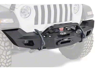 LoD Offroad Black Ops Full-Width Winch Front Bumper; Black Texture (20-25 Jeep Gladiator JT)