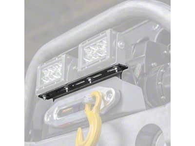 LoD Offroad Destroyer Front Bumper Aux Light Mount; Black Texture (20-25 Jeep Gladiator JT)
