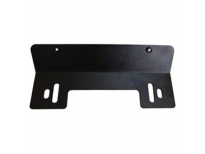 LoD Offroad License Plate for Signature Series Front Bumper; Black Texture (20-25 Jeep Gladiator JT)