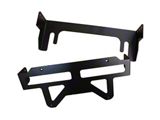 LoD Offroad Universal Front Bumper Fairlead License Plate Flip-Up Mount; Black Texture (20-25 Jeep Gladiator JT)