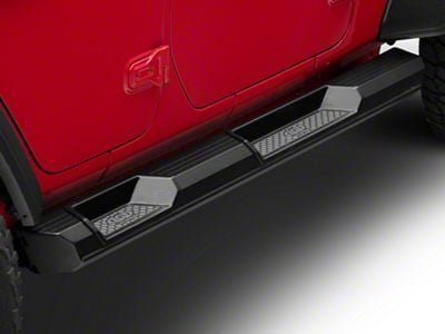 LoD Offroad Armor Lite Rocksliders; Black Texture (18-25 Jeep Wrangler JL 4-Door)