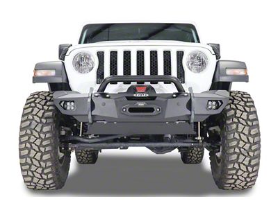 LoD Offroad Black Ops Front Bumper Skid Plate; Black Texture (07-18 Jeep Wrangler JK)