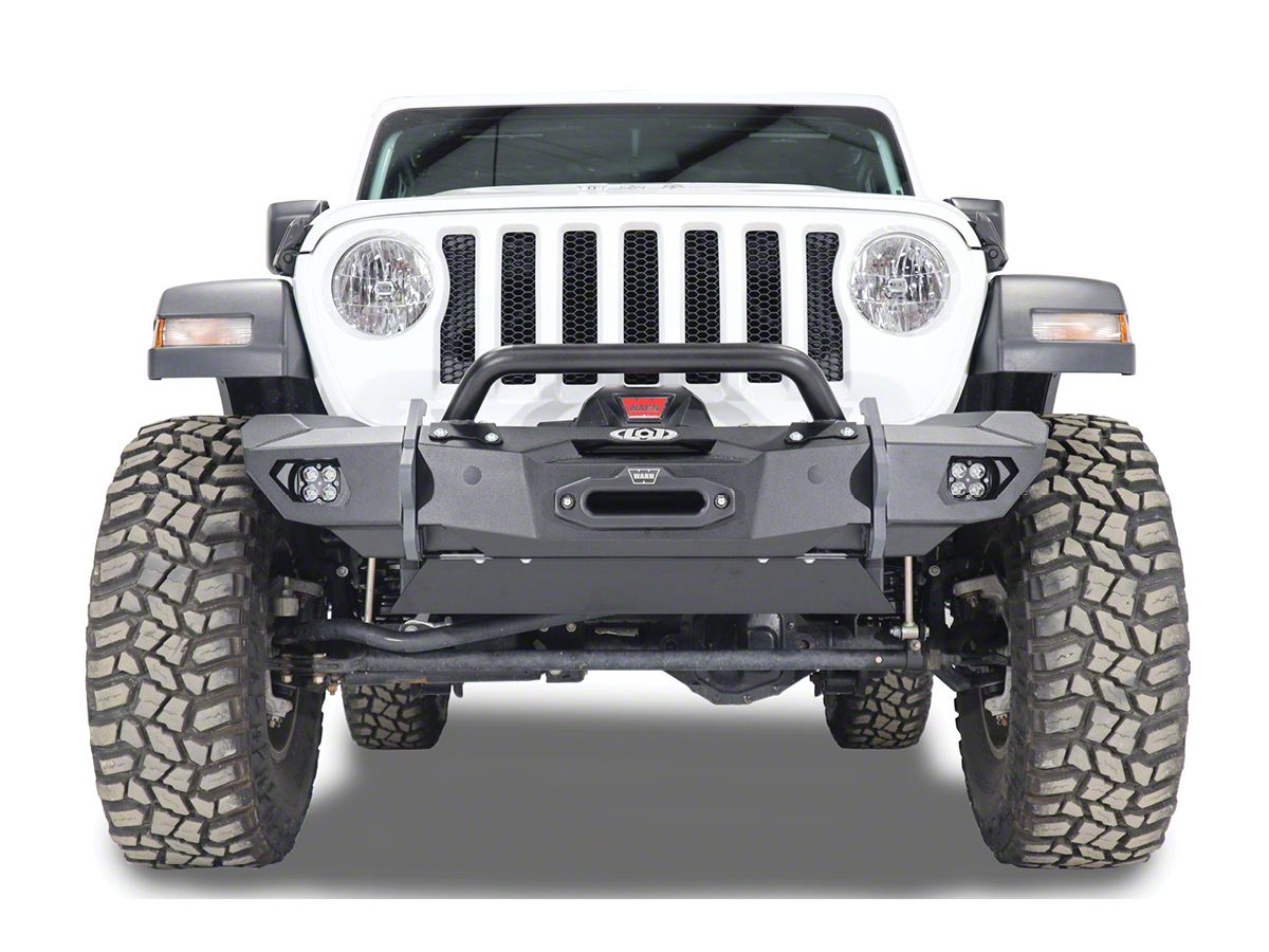 LoD Offroad Jeep Wrangler Black Ops Front Bumper Skid Plate; Black