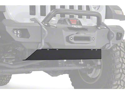 LoD Offroad Black Ops Front Bumper Skid Plate; Black Texture (18-25 Jeep Wrangler JL)