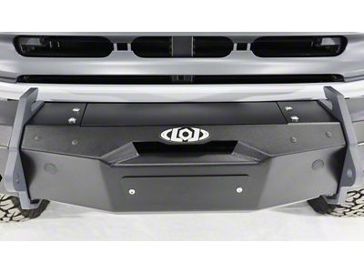 LoD Offroad Black Ops Front Bumper Winch Cover Plate; Black Texture (07-25 Jeep Wrangler JK & JL)