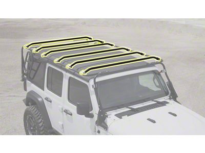 LoD Offroad Destroyer Base Rack Crossmember Kit (07-25 Jeep Wrangler JK & JL 4-Door)