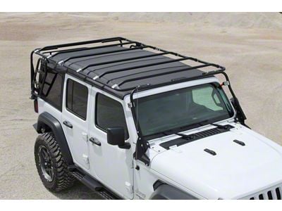 LoD Offroad Destroyer Base Roof Rack; Black Texture (18-25 Jeep Wrangler JL 4-Door, Excluding 4xe & Rubicon 392)