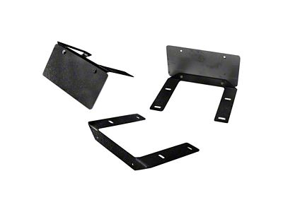 LoD Offroad Destroyer Front Bumper License Plate Mount; Black Texture (87-25 Jeep Wrangler YJ, TJ, JK & JL)