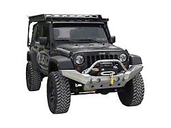 LoD Offroad Destroyer Full-Width Front Bumper; Black Texture (07-18 Jeep Wrangler JK)