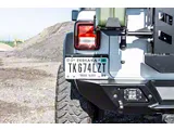 LoD Offroad Destroyer Rear License Plate Relocation Kit; Black Texture (18-25 Jeep Wrangler JL)