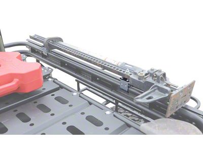 LoD Offroad Destroyer Roof Rack Hi-Lift Mounts; Black Texture (07-25 Jeep Wrangler JK & JL)