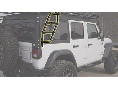 LoD Offroad Destroyer Roof Rack Ladder; Passenger Side (07-25 Jeep Wrangler JK & JL)