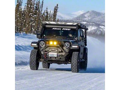 LoD Offroad Destroyer Roof Rack Wind Deflector; Black Texture (18-25 Jeep Wrangler JL)