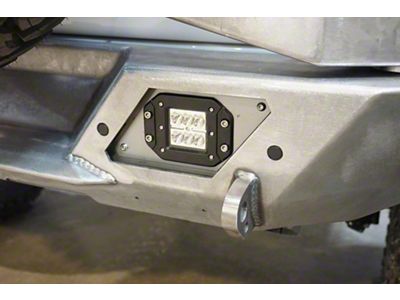 LoD Offroad Rear Bumper Parking Sensor Mounting Kit; Black Texture (18-25 Jeep Wrangler JL)