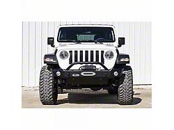 LoD Offroad Signature Series Mid Width Front Bumper for Warn Power Plant Winch Only; Black Texture (18-25 Jeep Wrangler JL)