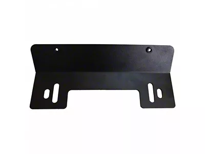 LoD Offroad License Plate for Signature Series Front Bumper; Black Texture (07-25 Jeep Wrangler JK & JL)
