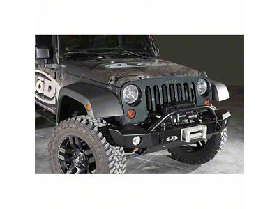 LoD Offroad Signature Series Mid-Width Front Bumper; Black Texture (07-18 Jeep Wrangler JK)