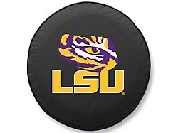 Louisiana State University Spare Tire Cover; Black (66-18 Jeep CJ5, CJ7, Wrangler YJ, TJ & JK)