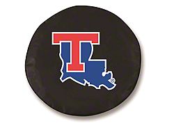 Louisiana Tech University Spare Tire Cover; Black (66-18 Jeep CJ5, CJ7, Wrangler YJ, TJ & JK)