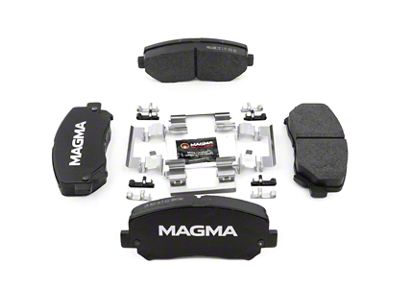 Magma Brakes Premium Ceramic Brake Pads; Front Pair (14-18 Jeep Cherokee KL w/ Single Piston Front Calipers)