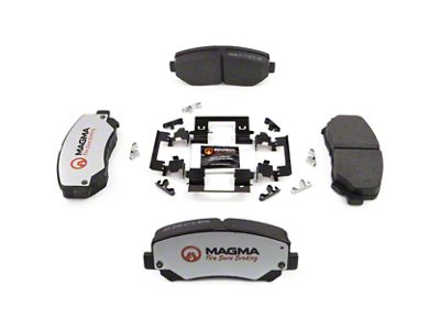 Magma Brakes Pro-Series Ceramic Brake Pads; Front Pair (14-18 Jeep Cherokee KL w/ Single Piston Front Calipers)