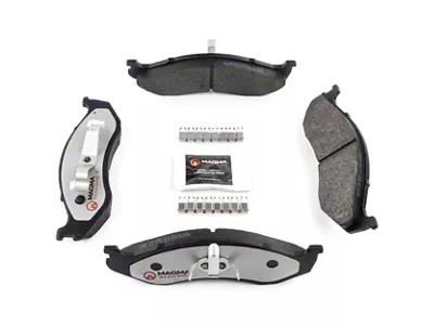 Magma Brakes Pro-Series Semi-Metallic Brake Pads; Front Pair (90-01 Jeep Cherokee XJ)