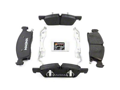 Magma Brakes Premium Ceramic Brake Pads; Front Pair (11-12 Jeep Grand Cherokee WK2, Excluding SRT8; 13-16 Jeep Grand Cherokee WK2 w/ Solid Rear Rotors)
