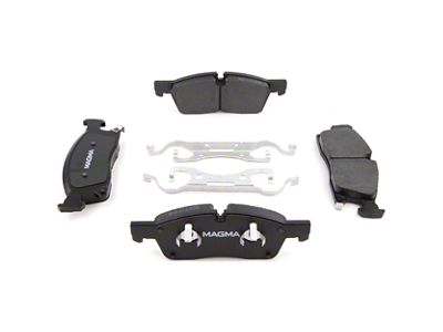 Magma Brakes Premium Ceramic Brake Pads; Front Pair (13-16 Jeep Grand Cherokee WK2 w/ Vented Rear Rotors, Excluding SRT & SRT8)