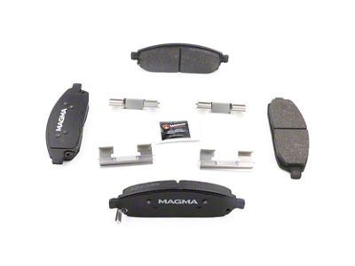 Magma Brakes Premium Semi-Metallic Brake Pads; Front Pair (05-10 Jeep Grand Cherokee WK, Excluding SRT8)