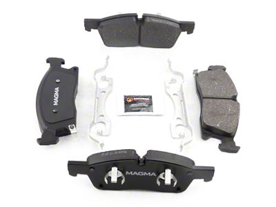 Magma Brakes Premium Semi-Metallic Brake Pads; Front Pair (13-16 Jeep Grand Cherokee WK2 w/ Vented Rear Rotors, Excluding SRT & SRT8)