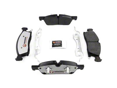 Magma Brakes Pro-Series Ceramic Brake Pads; Front Pair (11-12 Jeep Grand Cherokee WK2, Excluding SRT8; 13-16 Jeep Grand Cherokee WK2 w/ Solid Rear Rotors)