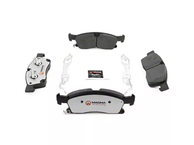 Magma Brakes Pro-Series Ceramic Brake Pads; Front Pair (17-21 Jeep Grand Cherokee WK2 w/ Solid Rear Rotors)