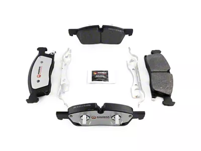 Magma Brakes Pro-Series Semi-Metallic Brake Pads; Front Pair (13-16 Jeep Grand Cherokee WK2 w/ Vented Rear Rotors, Excluding SRT & SRT8)