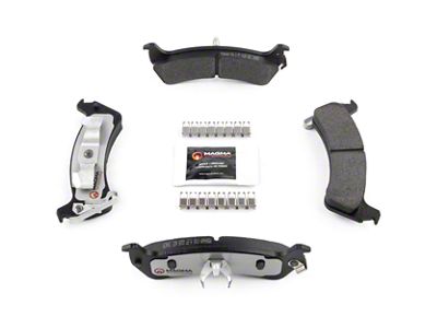 Magma Brakes Pro-Series Semi-Metallic Brake Pads; Rear Pair (93-98 Jeep Grand Cherokee ZJ)