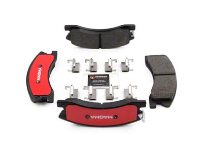Magma Brakes Severe Duty Semi-Metallic Brake Pads; Front Pair (99-02 Jeep Grand Cherokee WJ w/ Akebono Calipers; 03-04 Jeep Grand Cherokee WJ)