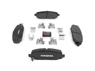Magma Brakes Premium Ceramic Brake Pads; Rear Pair (18-25 Jeep Wrangler JL w/ 328mm Solid Rear Rotors)