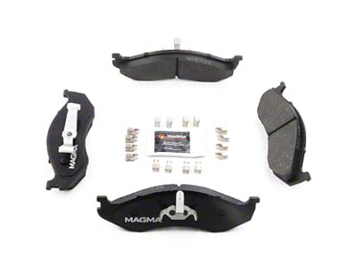 Magma Brakes Premium Semi-Metallic Brake Pads; Front Pair (90-06 Jeep Wrangler YJ & TJ)