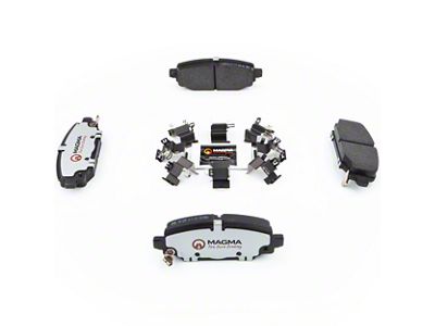 Magma Brakes Pro-Series Ceramic Brake Pads; Rear Pair (18-25 Jeep Wrangler JL w/ 342mm Solid Rear Rotors)