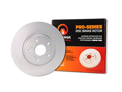 Magma Brakes Pro-Series Coated Rotor; Front (13-18 Jeep Wrangler JK w/ Heavy Duty Brakes)