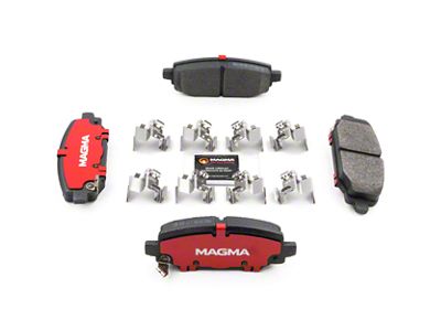 Magma Brakes Severe Duty Semi-Metallic Brake Pads; Rear Pair (18-25 Jeep Wrangler JL w/ 342mm Solid Rear Rotors)