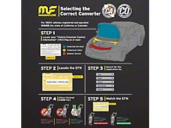 Magnaflow Direct-Fit Catalytic Converter; California Grade CARB Compliant; 2.50-Inch; Passenger Side (2004 Titan)