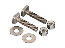 Magnum Headache Rack Square Head Bolt Kit for Glide Track System; 1.75-Inch; Stainless Steel (Universal; Some Adaptation May Be Required)