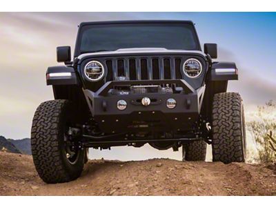 CYC Engineering RT Stubby Winch Front Bumper; Black Textured (20-25 Jeep Gladiator JT)