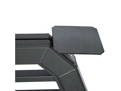 Magnum Headache Rack Angled Floodlight Brackets; 6 x 6-Inch; Matte Black (Universal; Some Adaptation May Be Required)