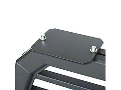 Magnum Headache Rack Light Brackets for Glide Track System; 8 x 8-Inch; Matte Black (Universal; Some Adaptation May Be Required)