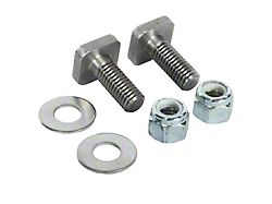 Magnum Headache Rack Square Head Bolt Kit for Glide Track System; 1-Inch; Stainless Steel (Universal; Some Adaptation May Be Required)
