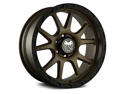 Mamba Offroad Wheels Type M27 Matte Bronze with Black Lip 6-Lug Wheel; 20x9; -12mm Offset (22-25 Tundra)